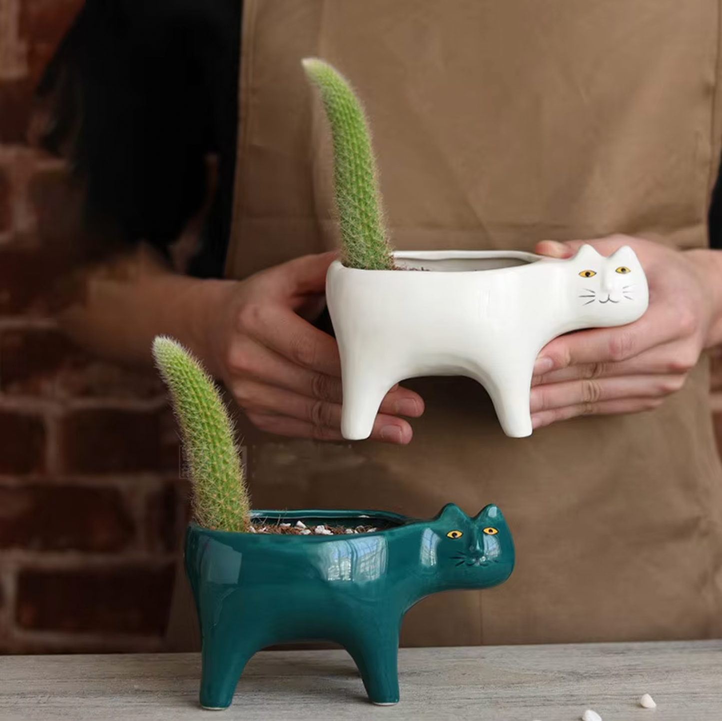 Cute Cat Flower Pot