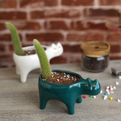 Cute Cat Flower Pot