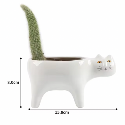 Cute Cat Flower Pot